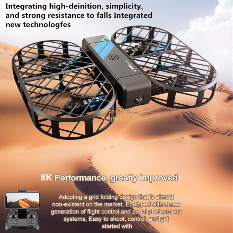 กล้อง 8K HD 360 °   การป้องกัน - Drone Ae Rc บทวิจารณ์และราคา