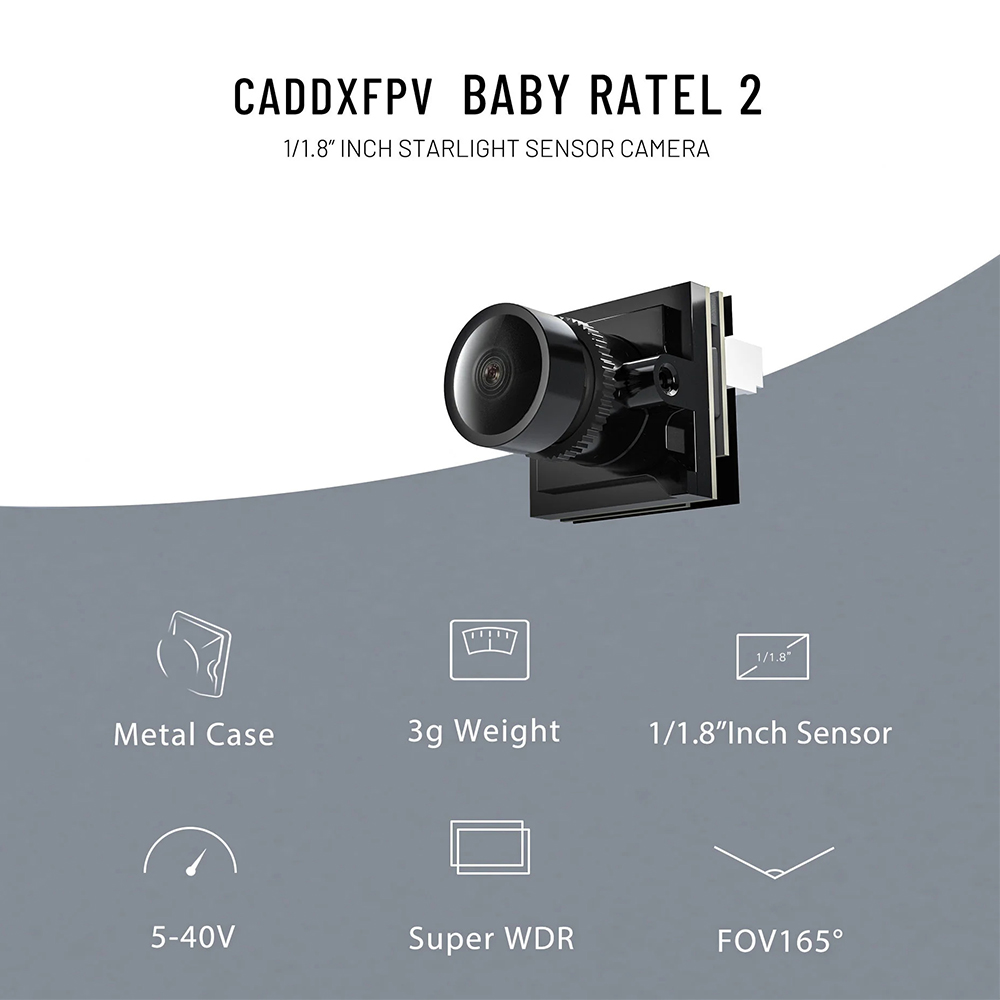 CADDX ไมโคร FPV กล้อง Ratel 2  - Drone Ae Rc บทวิจารณ์และราคา