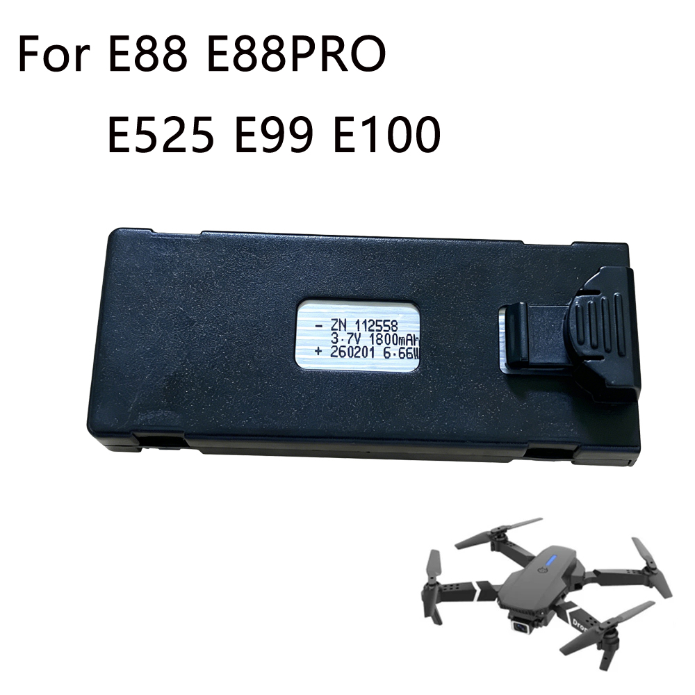 E88 Drone แบตเตอรี่ 3.7V 1800m - Drone E88 Rc Quadcopter บทวิจารณ์และราคา