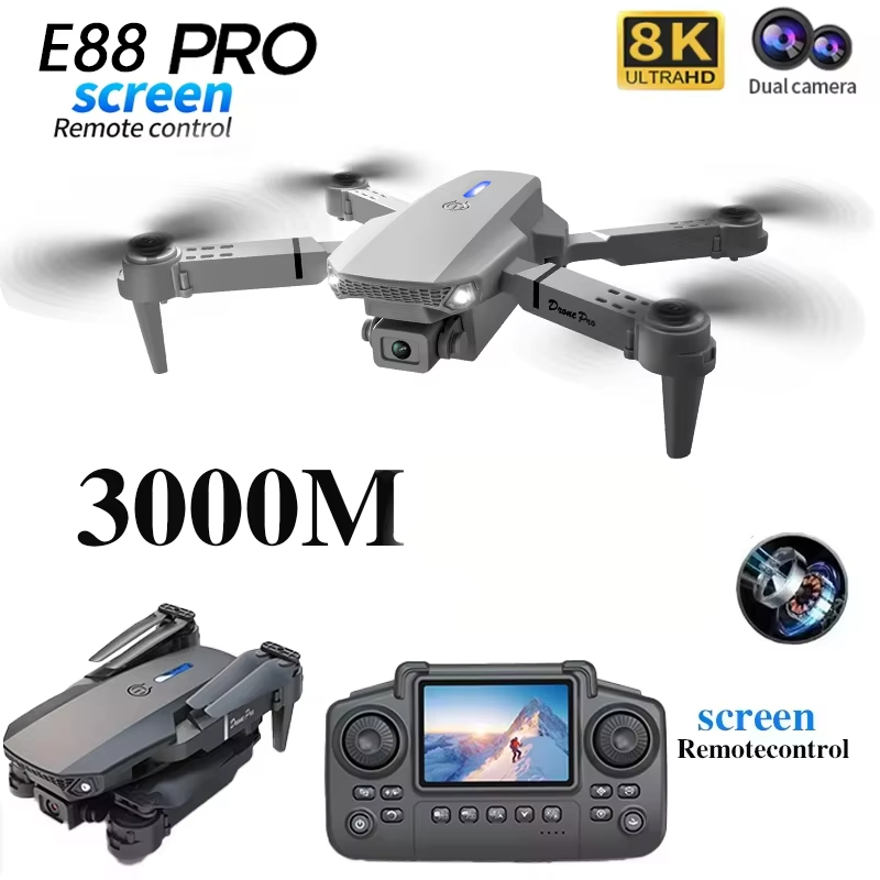 โดรนรุ่นใหม่ E88 ปี 2026 กล้อง - Drone E88 Rc Quadcopter บทวิจารณ์และราคา